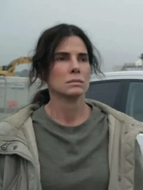 Sandra Bullock The Unforgivable Ruth Slater Cotton Jacket Front Look