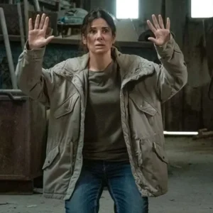 Sandra Bullock The Unforgivable Ruth Slater Cotton Jacket Front Look