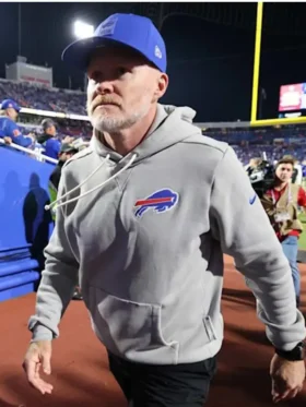 Sean McDermott Bills Grey Hoodie