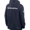 Seattle Seahawks Nike Sideline Initial Home Hoodie Back Look