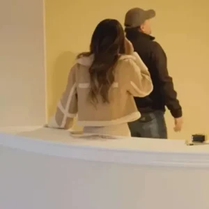 Sin City Rehab Alison Victoria Shearling Leather Jacket Back Look