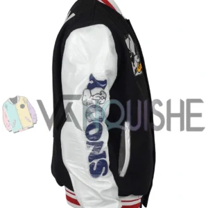 Snoopy Butter Letterman Jacket right