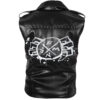 Spider Man Across the Spider Punk Leather Vest Back