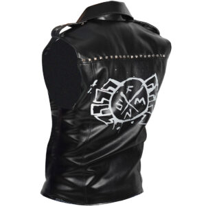 Spider Man Across the Spider Punk Leather Vest Sale