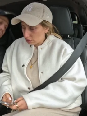 Stacey and Joe S02 Stacey Solomon Bomber Jacket Front