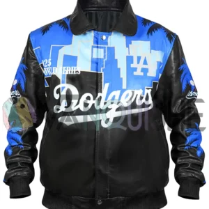 Stan Kasten Dodgers World Series Leather Jacket front
