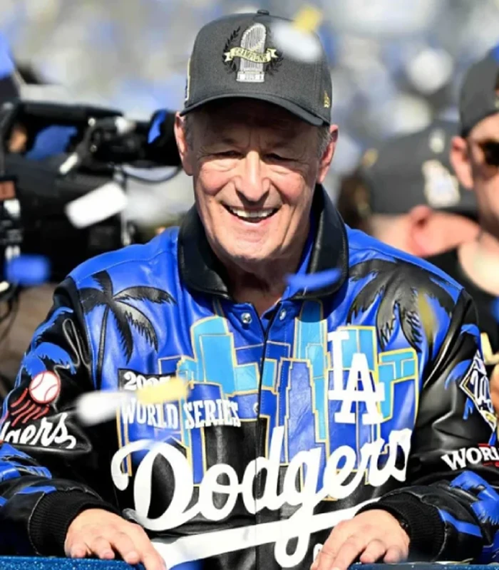 Stan Kasten Dodgers World Series Leather Jacket