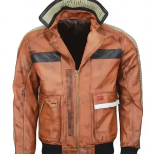 Star Wars Jedi Survivor Leather Jacket Front Look