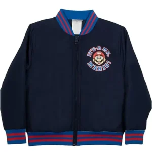 Super Mario Varsity Jacket Style 01 Front Look
