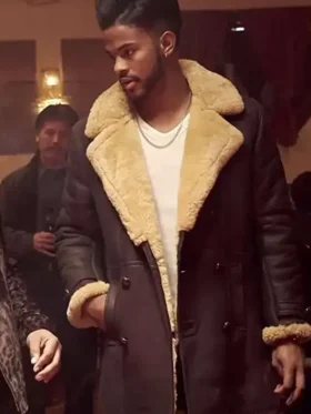Superfly Trevor Jackson Shearling Coat