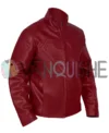 Superman Smallville Maroon Leather Jacket right