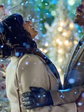 Tamera Mowry-Housley Wool Coat Back Look