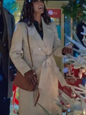 Tamera Mowry Housley Tidings for the Season Wool Coat
