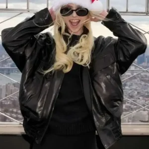 Taylor Momsen The Empire State Building 2025 Black Jacket