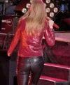 Taylor Swift Red Sequin Jacket Back Look