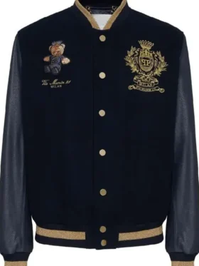 Teddy Doorman Varsity Jacket Front Look