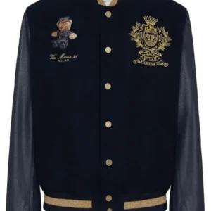 Teddy Doorman Varsity Jacket Front Look