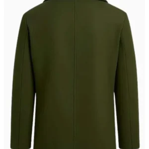 The Celebrity Traitors S01 Claudia Winkleman Green Coat Back Look
