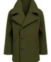 The Celebrity Traitors S01 Claudia Winkleman Green Coat Front Look