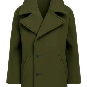The Celebrity Traitors S01 Claudia Winkleman Green Coat Front Look