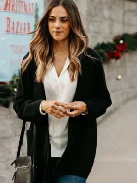 The Christmas Ring Jana Kramer Black Coat Side