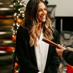 The Christmas Ring Jana Kramer Black Coat Back