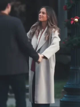 The Christmas Ring Jana Kramer Trench Coat Front