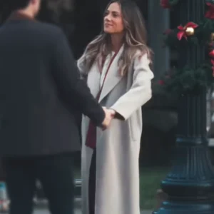 The Christmas Ring Jana Kramer Trench Coat Front