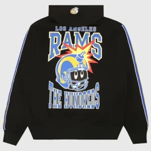 The Hundreds x Los Angeles Rams Hoodie Back Look