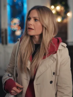 Timeless Tidings of Joy Candace Cameron Bure Trench Coat Side