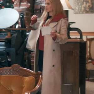 Timeless Tidings of Joy Candace Cameron Bure Trench Coat Back