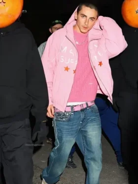 Timothée Chalamet Pink Marty Supreme Jacket