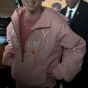 Timothée Chalamet Pink Marty Supreme Jacket