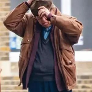 Timothy Spall Goodbye June Brown Leather Jacket