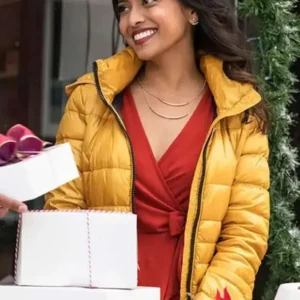 Tiya Sircar “Christmas on Wheels” Yellow Puffer