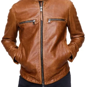 Today Jon Bon Jovi Brown Leather Jacket
