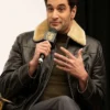 Tom Bateman “Hedda” BAFTA Shearling Leather Coat
