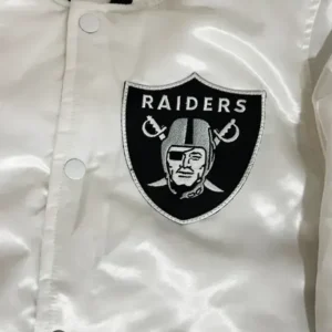Tom Brady White Raiders Jacket Patch