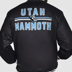 Utah Mammoth Full‑Snap Starter Jacket Back Look