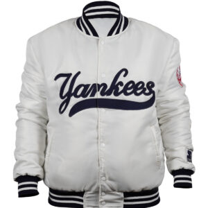 Vintage New York Yankees Silver Jacket Front