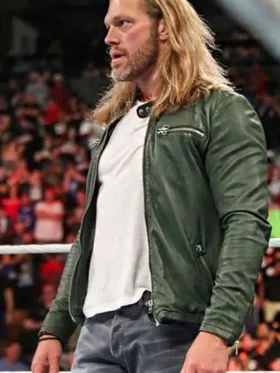 WWE Edge Green Leather Jacket
