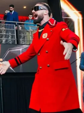 WWE Raw Seth Rollins Red Wool Coat