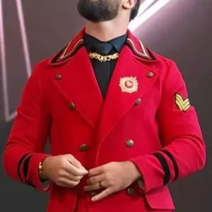 WWE Raw Seth Rollins Red Wool Coat