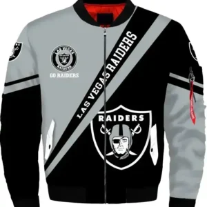 Las Vegas Raiders Bomber Jacket Style 01