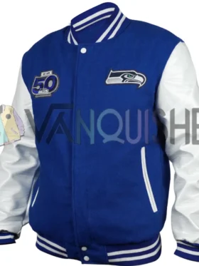 Seahawks 50th Season Jacket Front Look