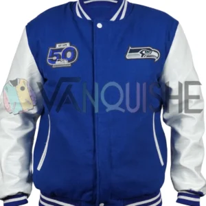 Seahawks 50th Season Jacket Front Look