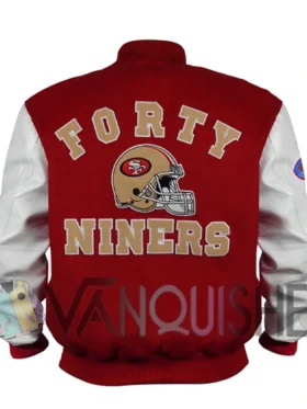 80’s San Francisco 49ers Letterman Jacket back van
