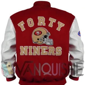 80’s San Francisco 49ers Letterman Jacket back van