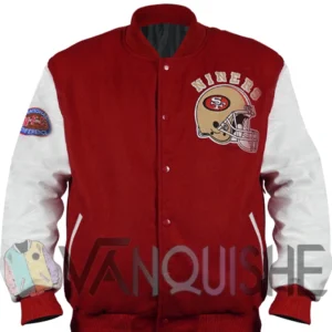 80’s San Francisco 49ers Letterman Jacket front van