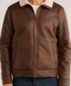Adam Ferrara NCIS Brown Leather Jacket Front Look